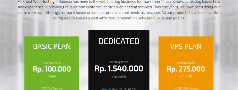 PLiKhost: Cheap & Reliable Indonesia (IIX) VPS – Linux or Windows